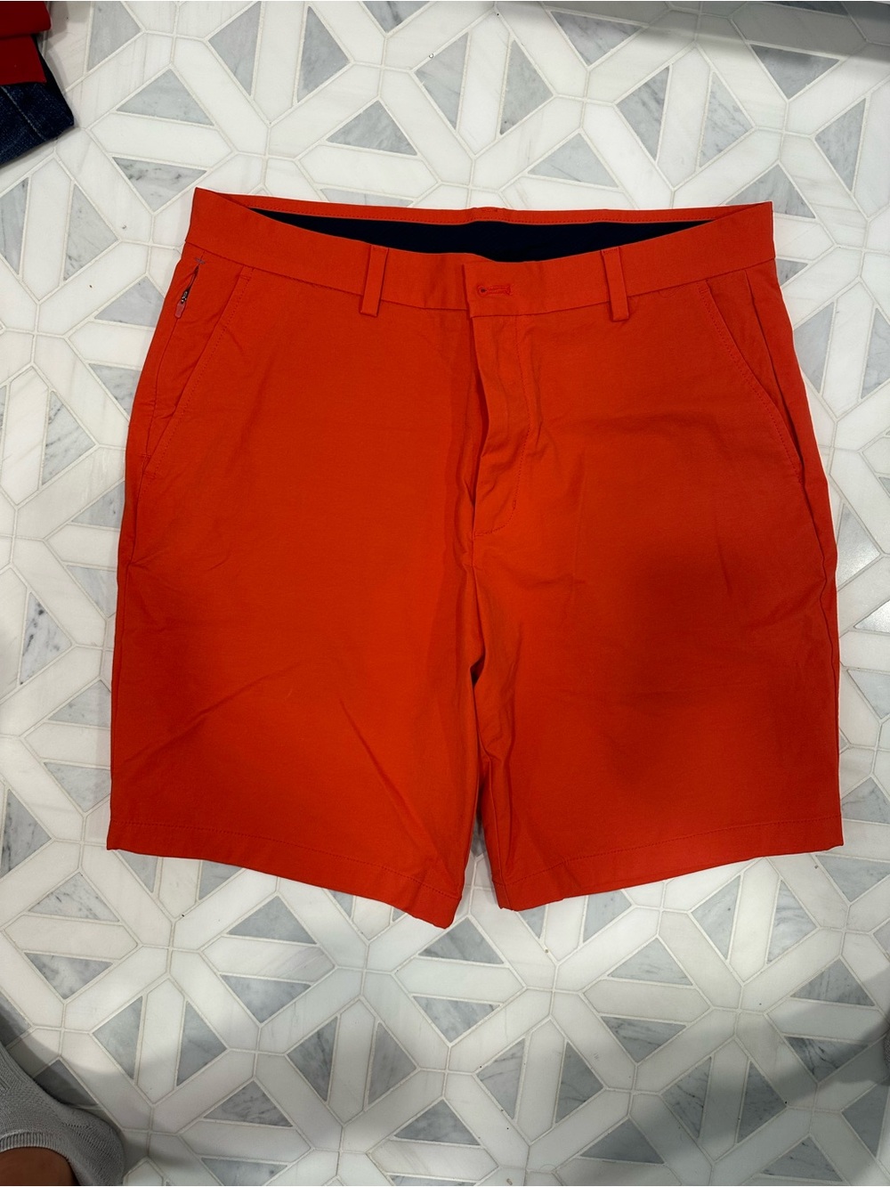 OTG Vineyard Vines Men's Bright Orange Flat-Front Performance Shorts